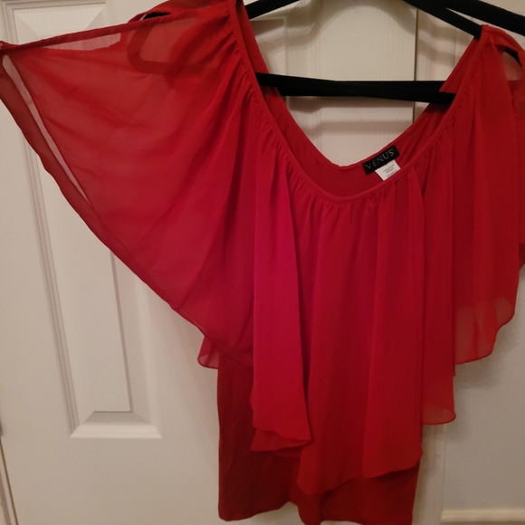 2/$40 Venus 3 size Medium Blouses Used Gently... Stretchy material,sheer top.. - Picture 8 of 14
